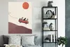 MuchoWow® Poster Hund - Retro - Bus 90x120 cm - Wohnzimmer Produktbild-Vorschau 4