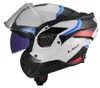LS2 FF910 Advant II Triple white blue red S Podgląd zdjęcia produktu 7