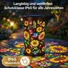 Gartenlaterne für draußen – Sonnenblumen-Solarleuchte , Produktbild-Vorschau 5