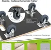 XMTECH transportní vozík 60 x 40 cm, transportní vozík s 2x Náhled obrázku produktu 4