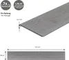 A close-up of a vinyl plank flooring sample with dimensions and packaging information. Podgląd zdjęcia produktu