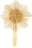 A straw star Christmas tree topper against a white background. Produktbild-Vorschau