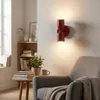 TWIN Wandleuchte E27 2-flammig, rote Metalllampe mit Up Produktbild-Vorschau 10