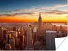MuchoWow® Poster Skyline - New York - Sonne 120x90 cm - Produktbild-Vorschau 1
