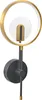 BELIANI LED Wandlampe Gold / Schwarz aus Aluminium Metall Produktbild-Vorschau 1