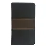 A black and brown wallet case for a phone, shown flat against a white background. Produktbild-Vorschau