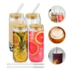 4er Set Transparenter Glasbecher 500ml mit Deckel Strohhalm Produktbild-Vorschau 12