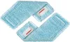 Two blue mop heads with white labels are arranged diagonally on a white background. Produktbild-Vorschau