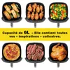 Horkovzdušná fritéza, 6 L, digitální dotykový displej, Náhled obrázku produktu 10