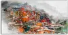 Coloray Canvas 100x50  Wandbild Leinwand Bilder Dorf Stadt Produktbild-Vorschau 1