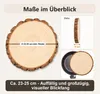 5 Stück 23-25cm Durchmesser Holzscheiben, 2 cm Dick Produktbild-Vorschau 10