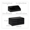 Organizzatore per il trucco con 3 cassetti RD23137 nero Anteprima dell’immagine prodotto 5