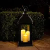 BURI XXL Lanterne Vintage noire avec 3 bougies LED effet Voir les images du produit 2