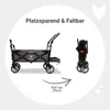 FUXLIFE by FUXTEC Skladací vozík FX-CT800 Komfort – sivý | Náhľad obrázku produktu 4