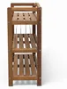 Scaffale multiuso a 3 ripiani in legno di acacia 82 × 74 × Anteprima dell’immagine prodotto 9