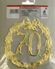 DEMMLER Festliche Zahl 70 gold 13cm mit Draht Produktbild-Vorschau 3