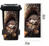 GKA Mülltonnenaufkleber Katze und Igel im Baumstamm Produktbild-Vorschau 4