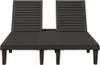 vidaXL Doppel-Sonnenliege Schwarz 155x138x83 cm Produktbild-Vorschau 4