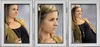 A triptych frame displaying three different portraits of the same woman. Náhled obrázku produktu