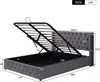 Hydraulická postel MODFU s pružinovou skříní 140 x 200 cm s Náhled obrázku produktu 4