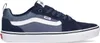 A side view of a blue Vans shoe against a white background. Produktbild-Vorschau