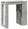 vidaXL Barový stůl s policí Betonová šedá 102x50x103,5 cm Náhled obrázku produktu 6