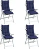 vidaXL Hochlehner-Auflagen 4 Stk. Marineblau Oxford-Gewebe Produktbild-Vorschau 4