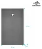 Bac receveur de douche à carreler 90x140cm recoupable sur Voir les images du produit 6