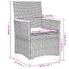 vidaXL Chaises de jardin avec coussins 2 pcs. Beige Poly Voir les images du produit 8