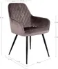 A chair with dimensions indicated by lines and text. Voir les images du produit