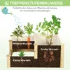 Outsunny Hochbeet, 3-stufige Pflanzenbeet, Pflanzentreppe Produktbild-Vorschau 6