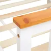 Homestyle4u 1842, Dřevěná postel 90x200 cm bílá, roštová Náhled obrázku produktu 10
