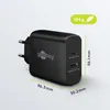 45 W USB-C PD GaN Dual-Schnellladegerät schwarz Produktbild-Vorschau 5