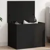 vidaXL Kufer czarny 60x42x46 cm materiał drewnopochodny Podgląd zdjęcia produktu 2