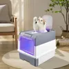 Bac à litière avec lumière UV Grande litière avec bac Voir les images du produit 1