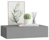 vidaXL Nástenná polica so zásuvkou Sivá 40x23,5x10 cm MDF Náhľad obrázku produktu 4