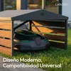CASABEL Cobertizo para robot cortacésped, acero Vista previa de la imagen del producto 5