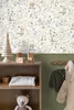 ESTAhome behang toile de jouy konijnen beige, groen, blauw Productafbeelding-voorbeeld 4