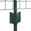 A close-up view of a green metal fence post with a bracket attached. Podgląd zdjęcia produktu