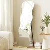 HOMCOM Ganzkörperspiegel 160x50 cm unregelmäßig gewellt Produktbild-Vorschau 2