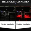 Auto LED Innenraumbeleuchtung, Faseroptik, 16 Mio. Farben, Produktbild-Vorschau 3