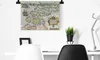 MuchoWow® Wandteppich Wandbehang Karte - Vintage - Seeland Produktbild-Vorschau 4