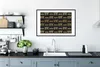 MuchoWow® Gerahmtes Poster Muster - Liebe - Gold - Schwarz Produktbild-Vorschau 4
