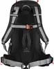 The back of a black backpack with gray straps and an orange buckle. Anteprima dell’immagine prodotto
