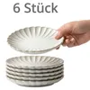 Set aus 6 Porzellantellern „Muschel“, 15 cm Voir les images du produit