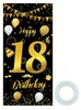 18 Geburtstag Party Deko Banner, 18 Happy Birthday Banner, Produktbild-Vorschau 1