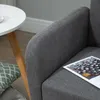 HOMCOM 2 Sitzer Sofa Couch mit 2 Wurfkissen gepolsterter Produktbild-Vorschau 8
