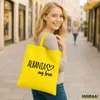 Huuraa Jutebeutel Albania my love 10 Liter Yellow Baumwolle Produktbild-Vorschau 2