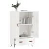 The Living Store Highboard Hochglanz-Weiß 69,5x31x115 cm Produktbild-Vorschau 4