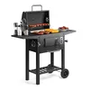 VonHaus Compacte Houtskoolgrill, 2-in-1  BBQ-smoker met Productafbeelding-voorbeeld 1